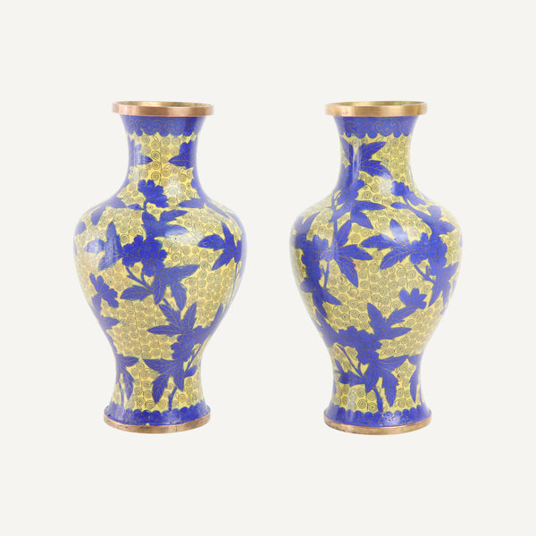 VINTAGE CLOISONNE VASES