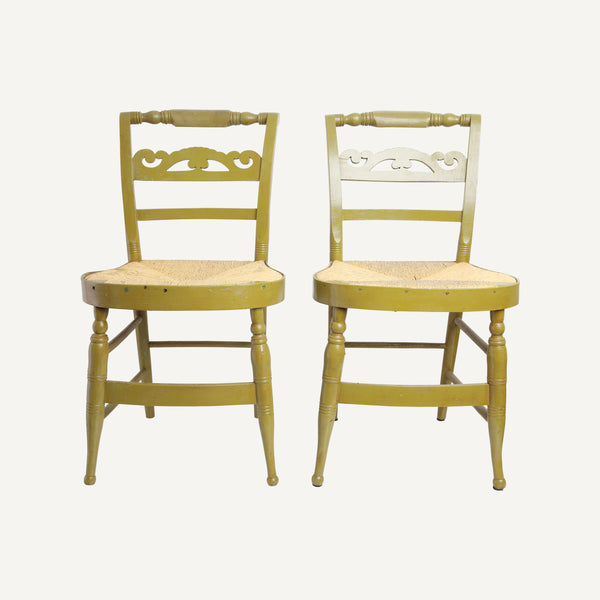 ANTIQUE PAINTED HITCHCOCK CHAIRS