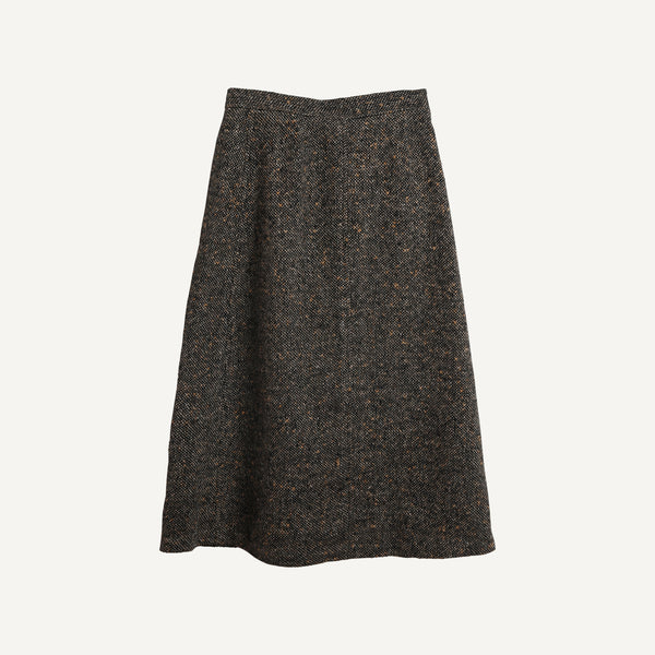 VINTAGE TWEED WRAP SKIRT
