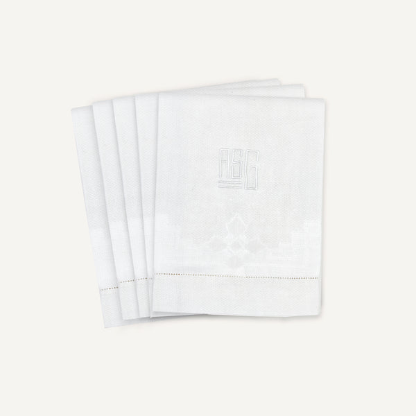 VINTAGE MONOGRAMMED HAND TOWELS