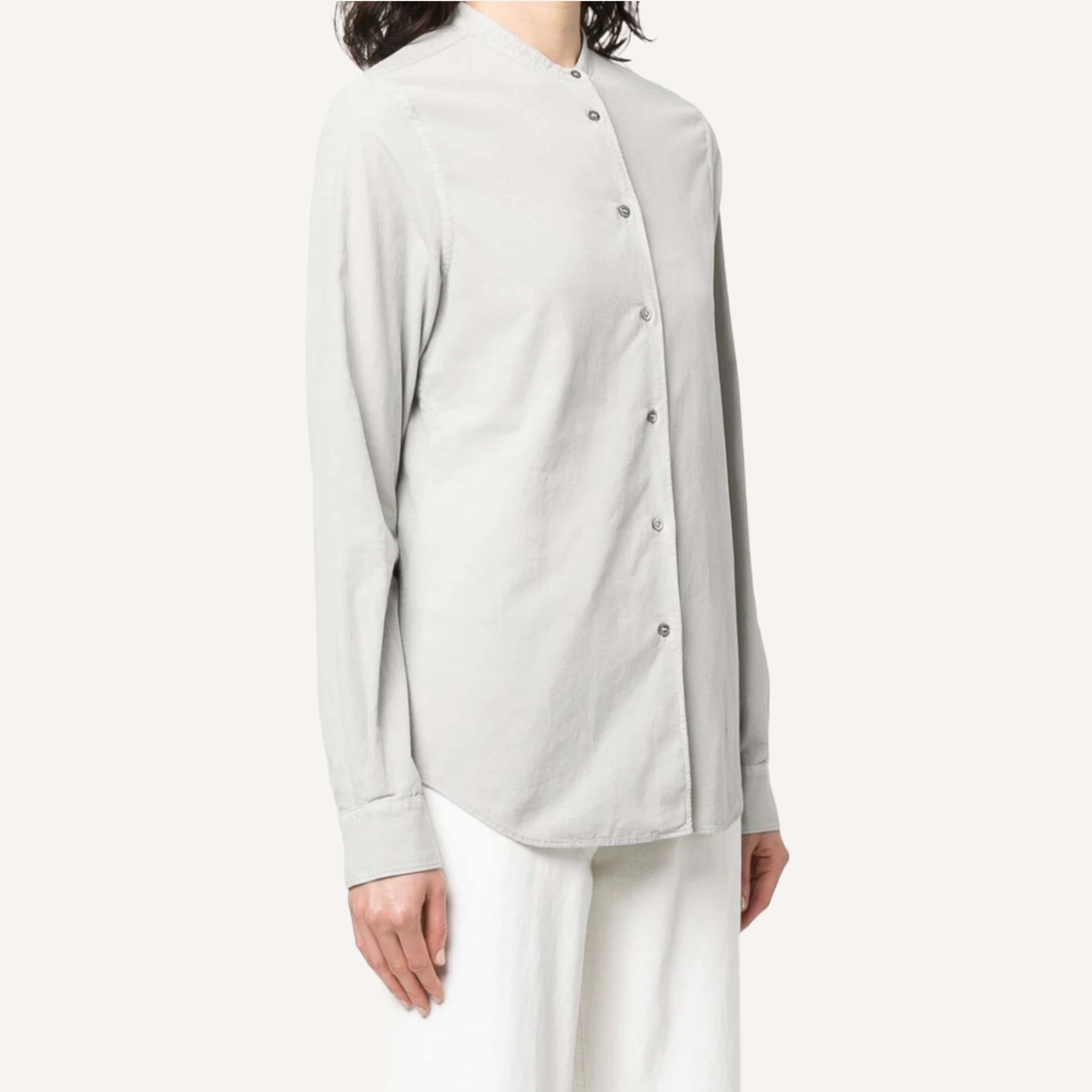 ASPESI PINCORD MANDARIN COLLAR SHIRT