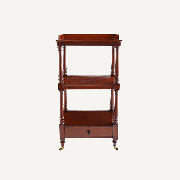 ANTIQUE BUTLER STAND WITH DRAWER