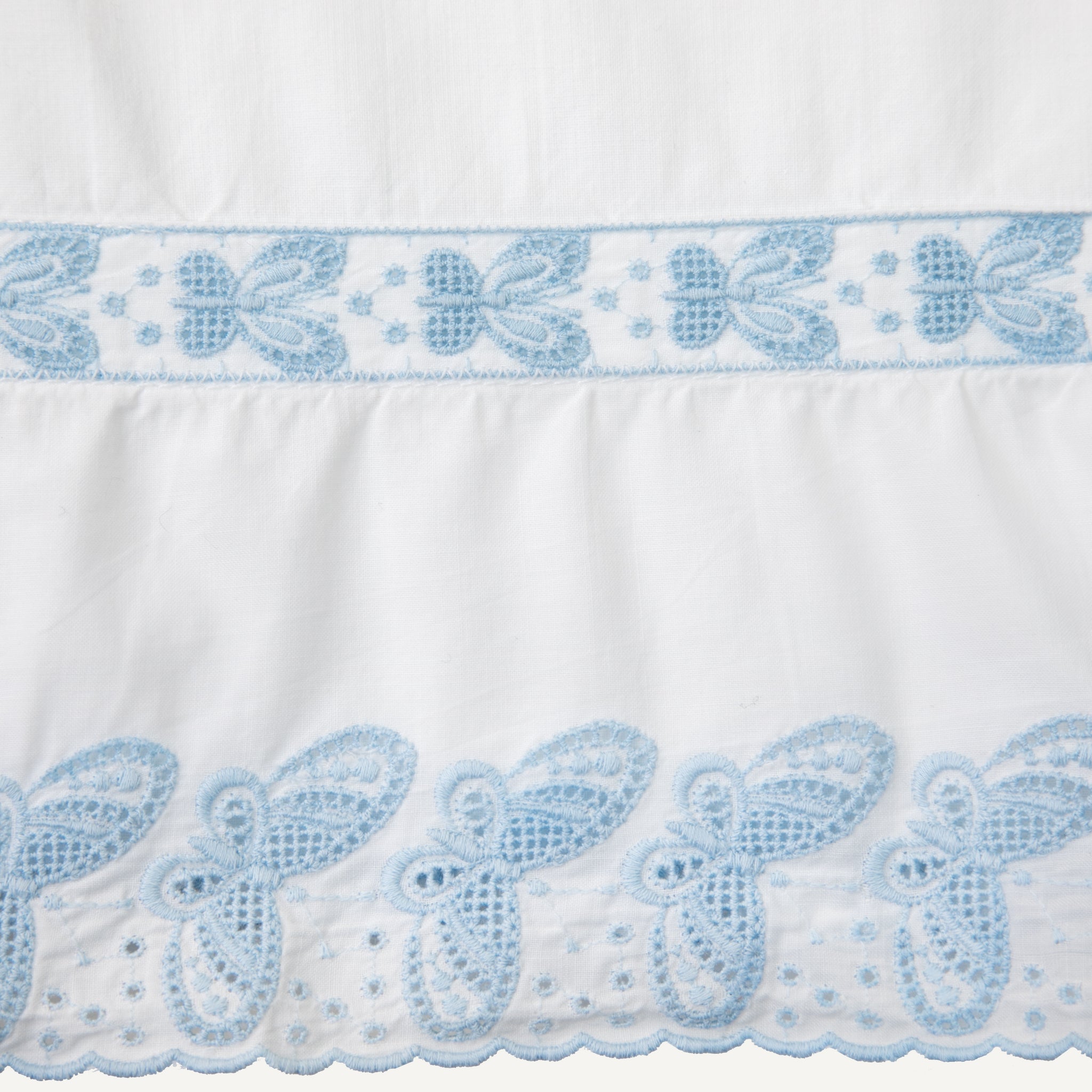 VINTAGE PERCALE EMBROIDERED SHEET