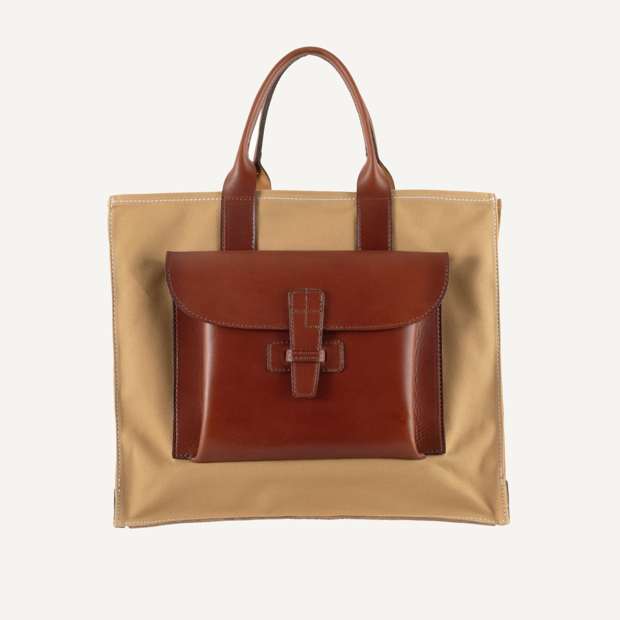 Agnes Suede Leather Tote Bag in Brown