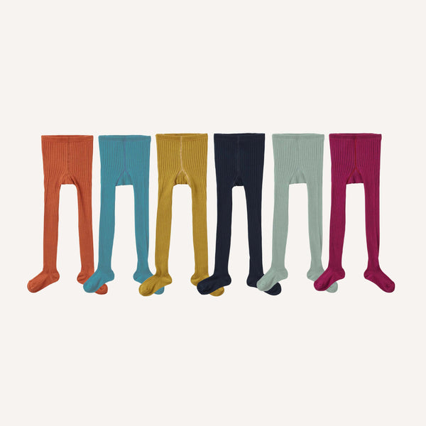 CARAMEL RIB KNIT TIGHTS