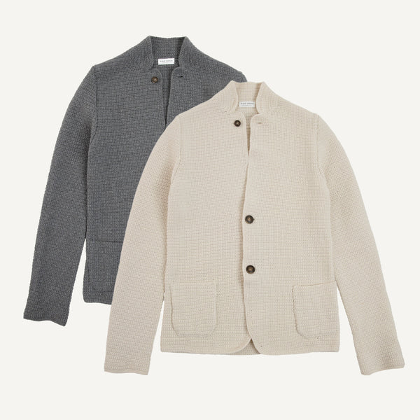PLAIN GOODS HANDWOVEN CASHMERE BLAZER