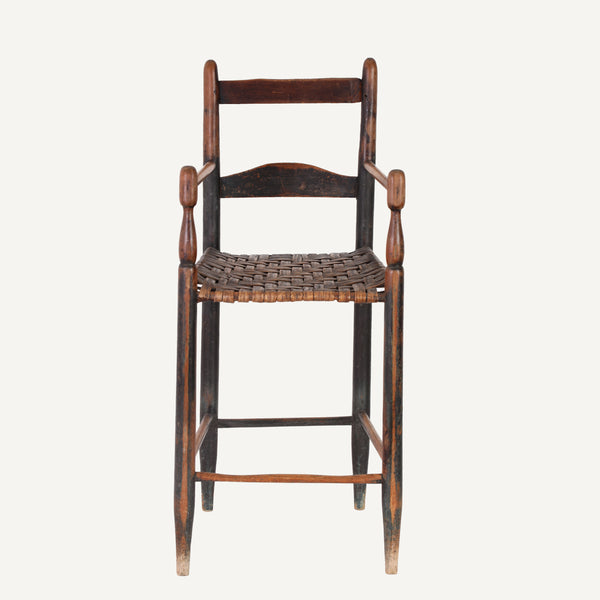 ANTIQUE CHILD'S LADDERBACK CHAIR