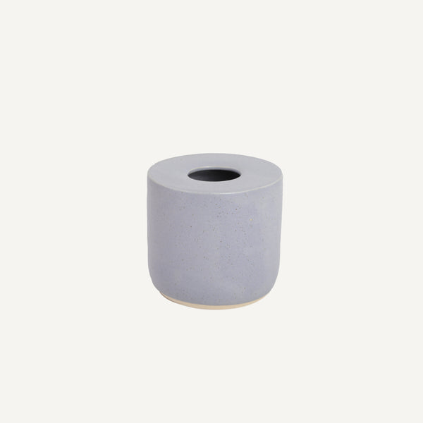 POTTERY CYLINDER VASE LAVENDER