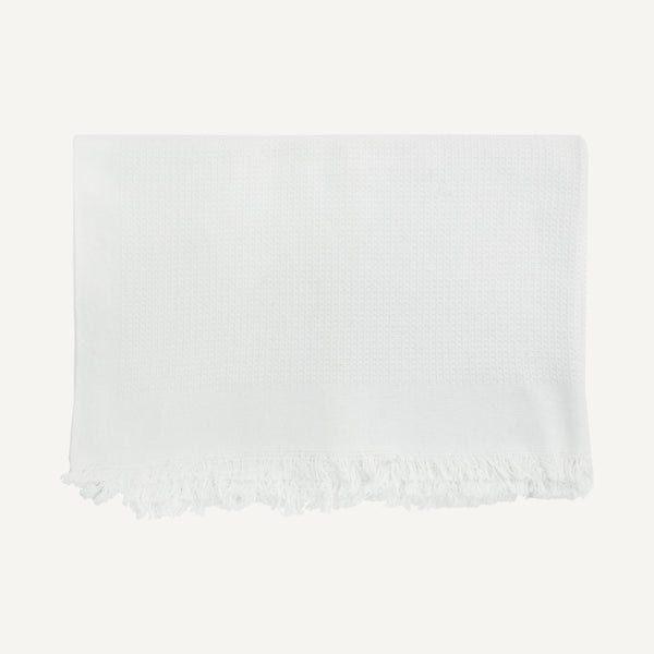 KHADI WAFFLE TOWEL WHITE