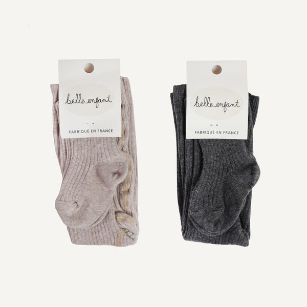 BELLE ENFANT RIBBED TIGHTS