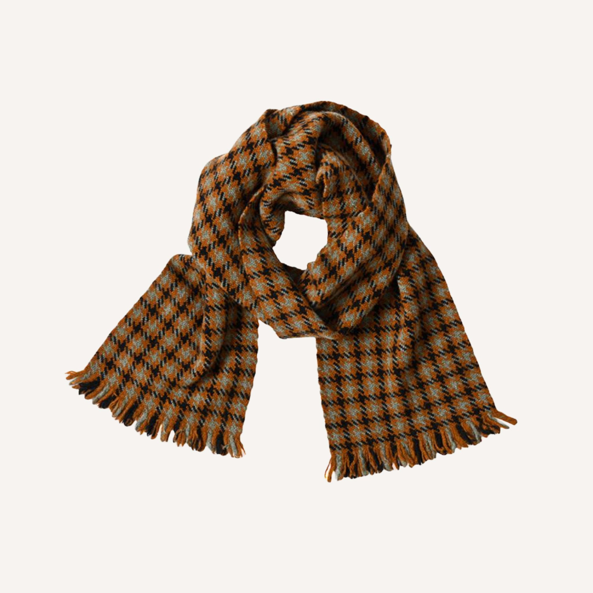 MARGARET HOWELL DOGTOOTH SCARF