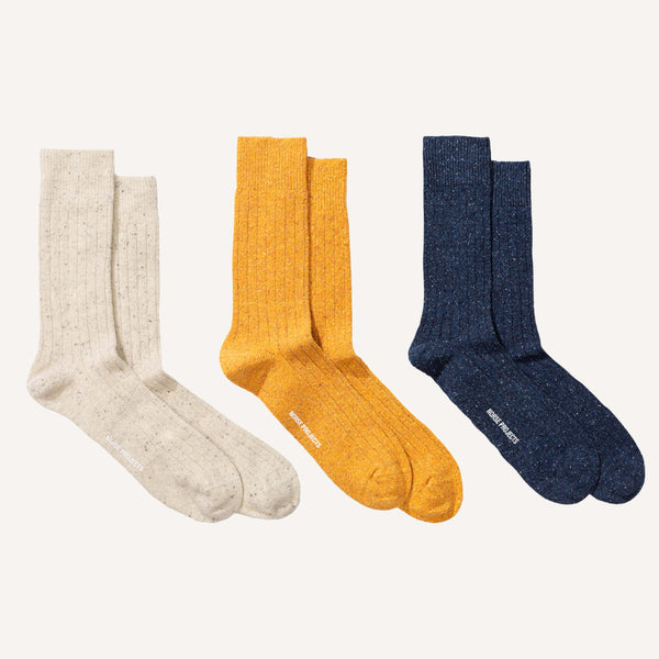 NORSE MEN'S RIBBED WOOL SOCKS