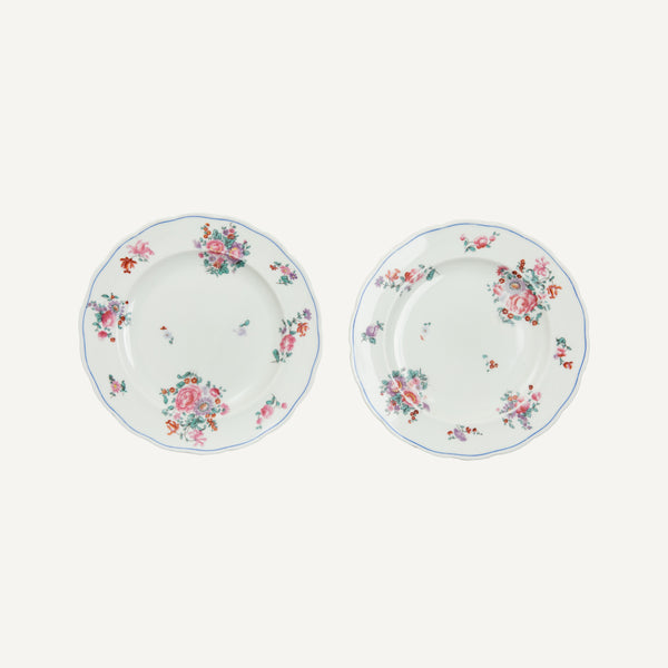 VINTAGE 'OLD ENGLISH' HANDPAINTED PLATES