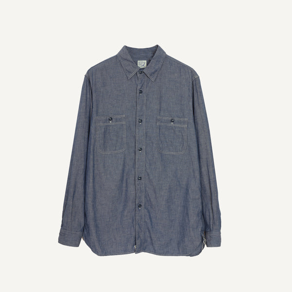 ORSLOW VINTAGE FIT CHAMBRAY WORKSHIRT