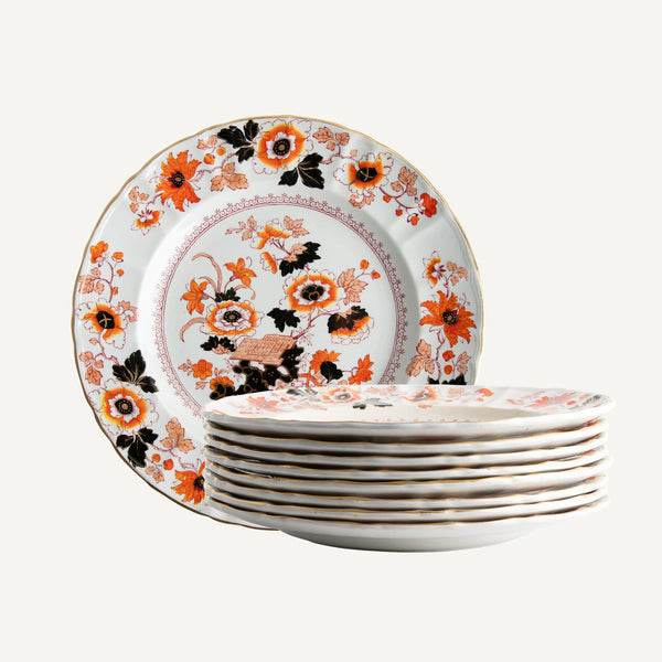 ANTIQUE MASON'S TRANSFERWARE DINNER PLATES
