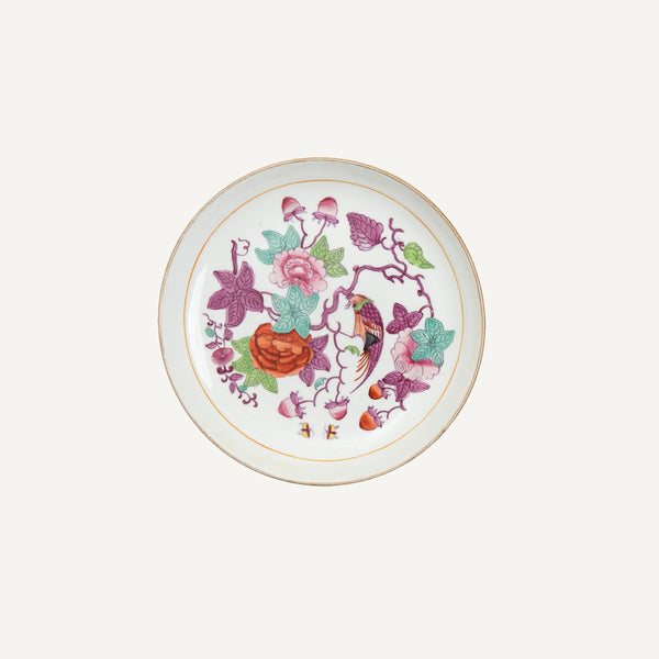 ANTIQUE POLYCHROME NEW HALL PLATE