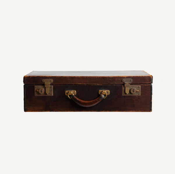 ANTIQUE LEATHER SUITCASE