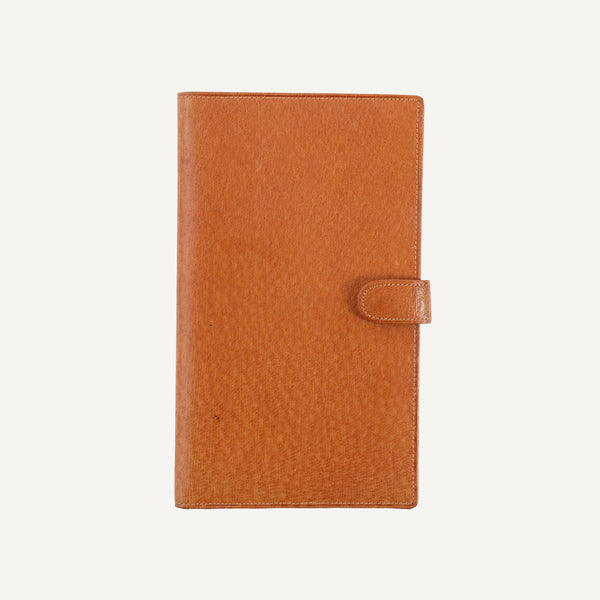 VINTAGE PIGSKIN TRAVEL WALLET WITH SNAP CLOSURE